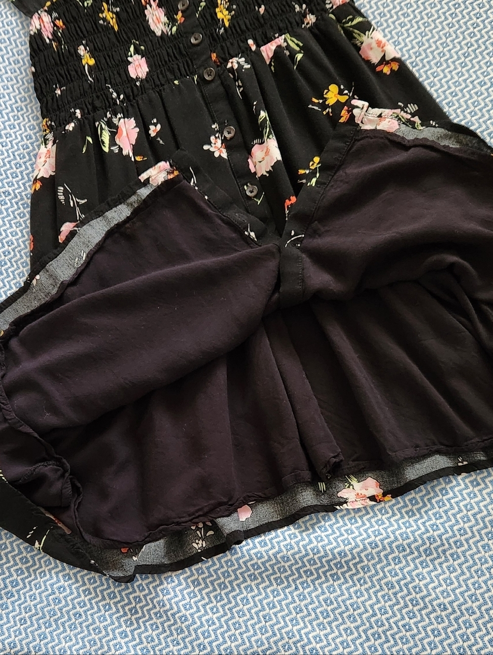 Free People Lined Smocked Dress - Picture 5 of 11